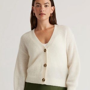 One Quince Baby Alpaca-Wool Cropped Cardigan M